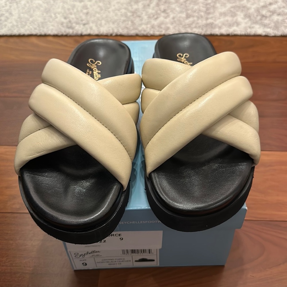 Size 9  seychelles sandals.